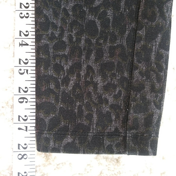 Jolt Leopard Print High-Waisted Legging Pant S Black Gray - Picture 16 of 16